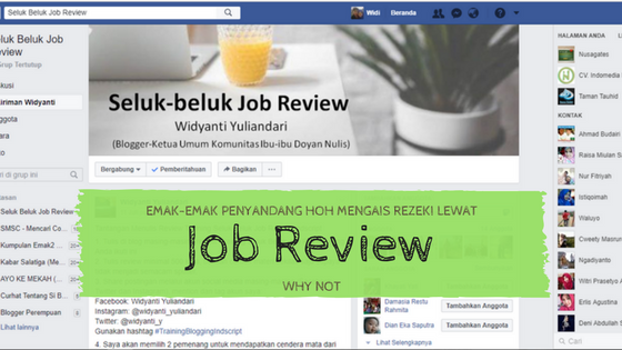 Emak-emak Penyandang HOH Mengais Rezeki Lewat Job Review, Why Not?