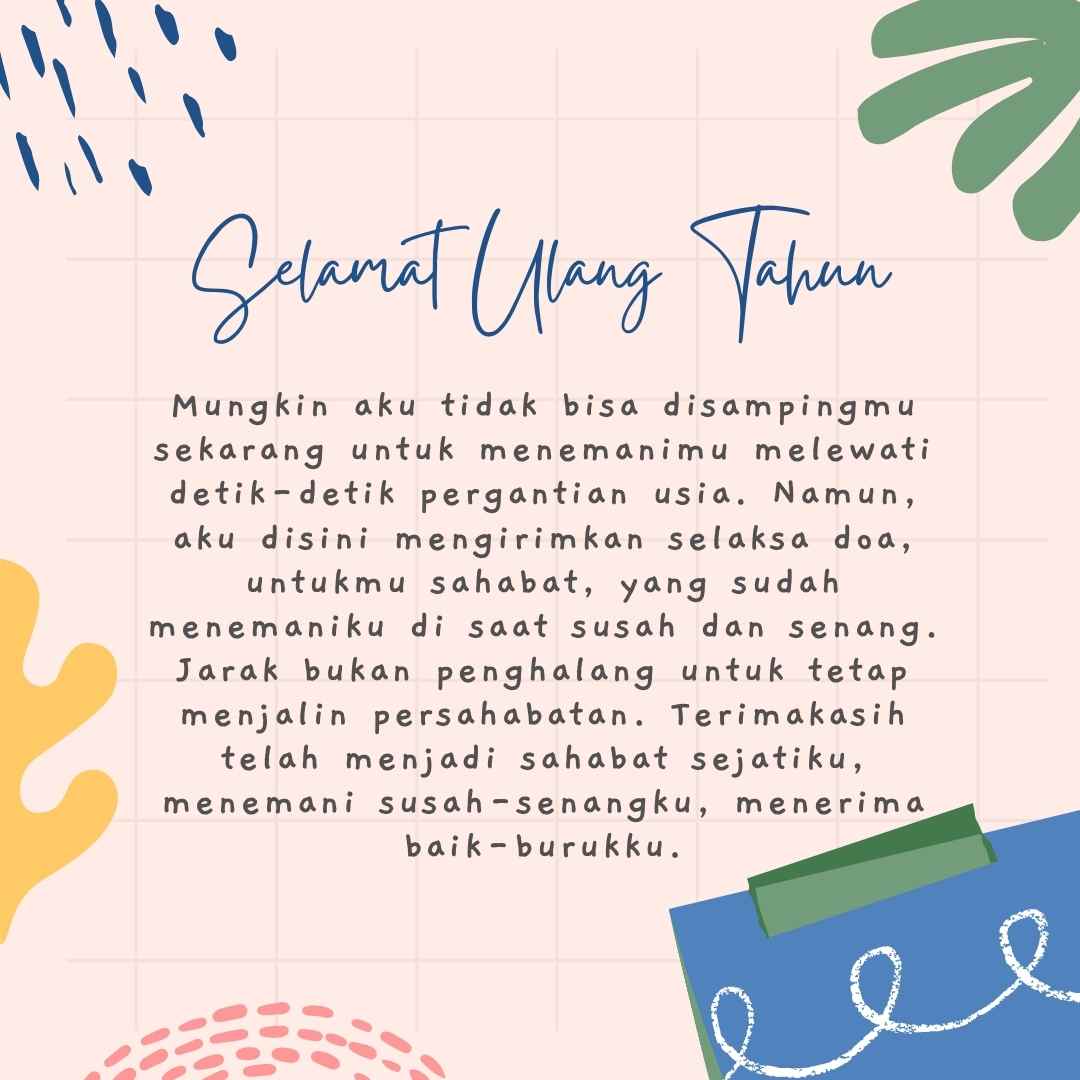 6 Inspirasi Ucapan Ulang Tahun Untuk Sahabat Yang Menyentuh Hati - Widi ...